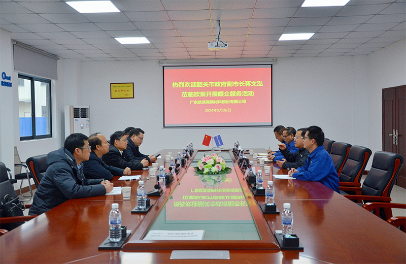 Shaoguan Vice Mayor Jiang Wenhong Visits Omat for a Warm-Enterprise Service Activity