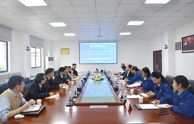 Professor Ma Shengcan’s Team from the National Rare-Earth Functional Materials Innovation Center Visits Omat for Industry-Academia-Research Exchange