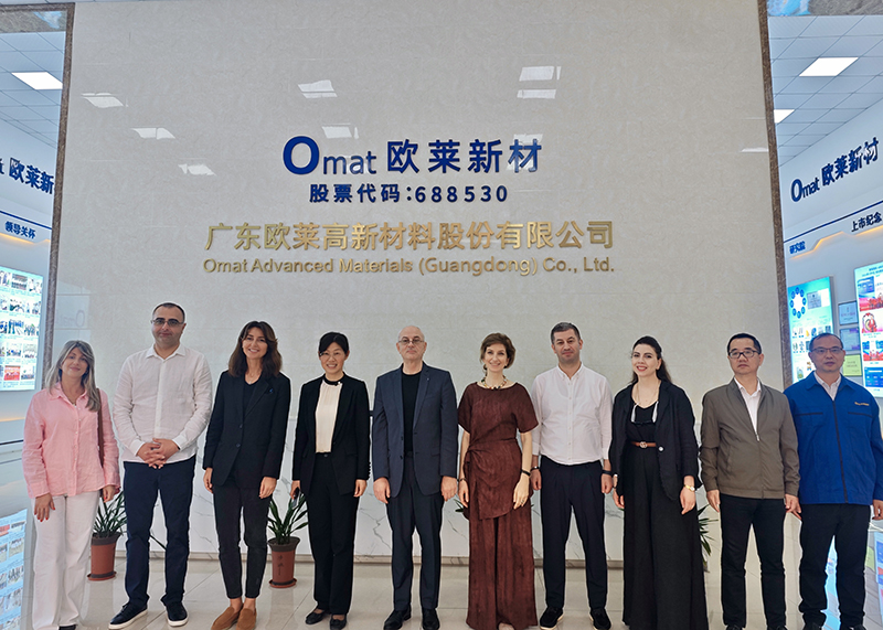 Georgian Ambassador to China and Rustavi Delegation Visit Omat for Exchange