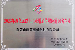 Top 10 Enterprise by Industrial Added Value Growth (Above 100 Million Yuan), 2023