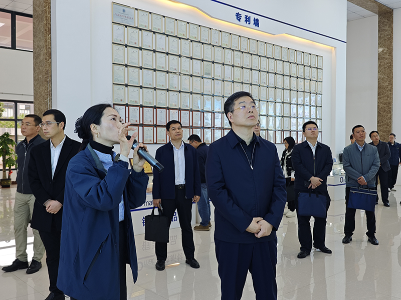 Huang Yi, Deputy Director of Guangdong Human Resources and Social Security Department, Visits Omat for Research