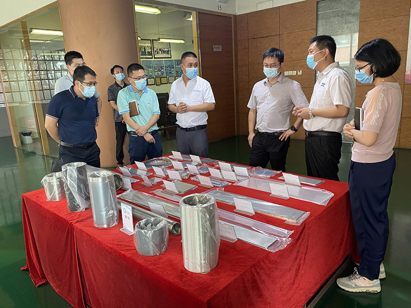 Houjie Town Mayor Chen Shangrong, Economy Bureau Chief Fang Weichao, and Statistics Office Chief Fang Zhichao Visit Omat’s Dongguan Houjie Base
